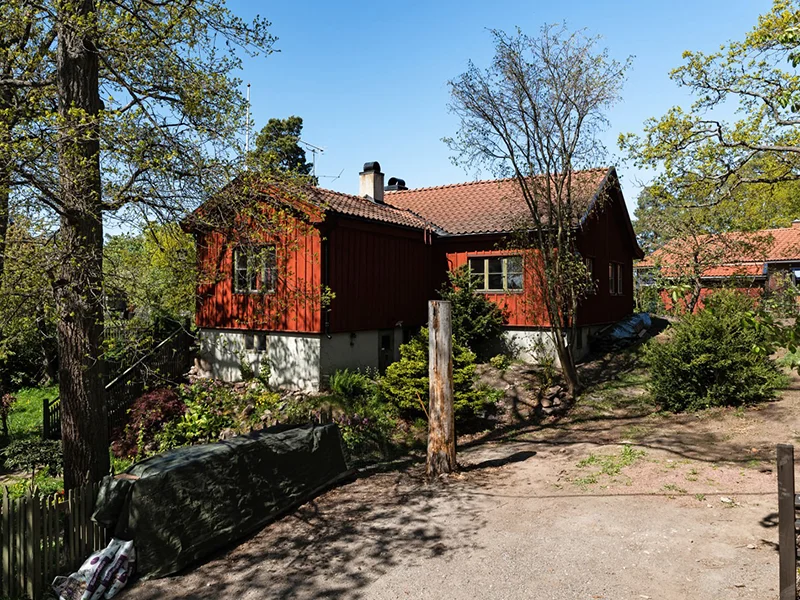 Dranering runt sommarhus Bjarehalvon Glimminge
