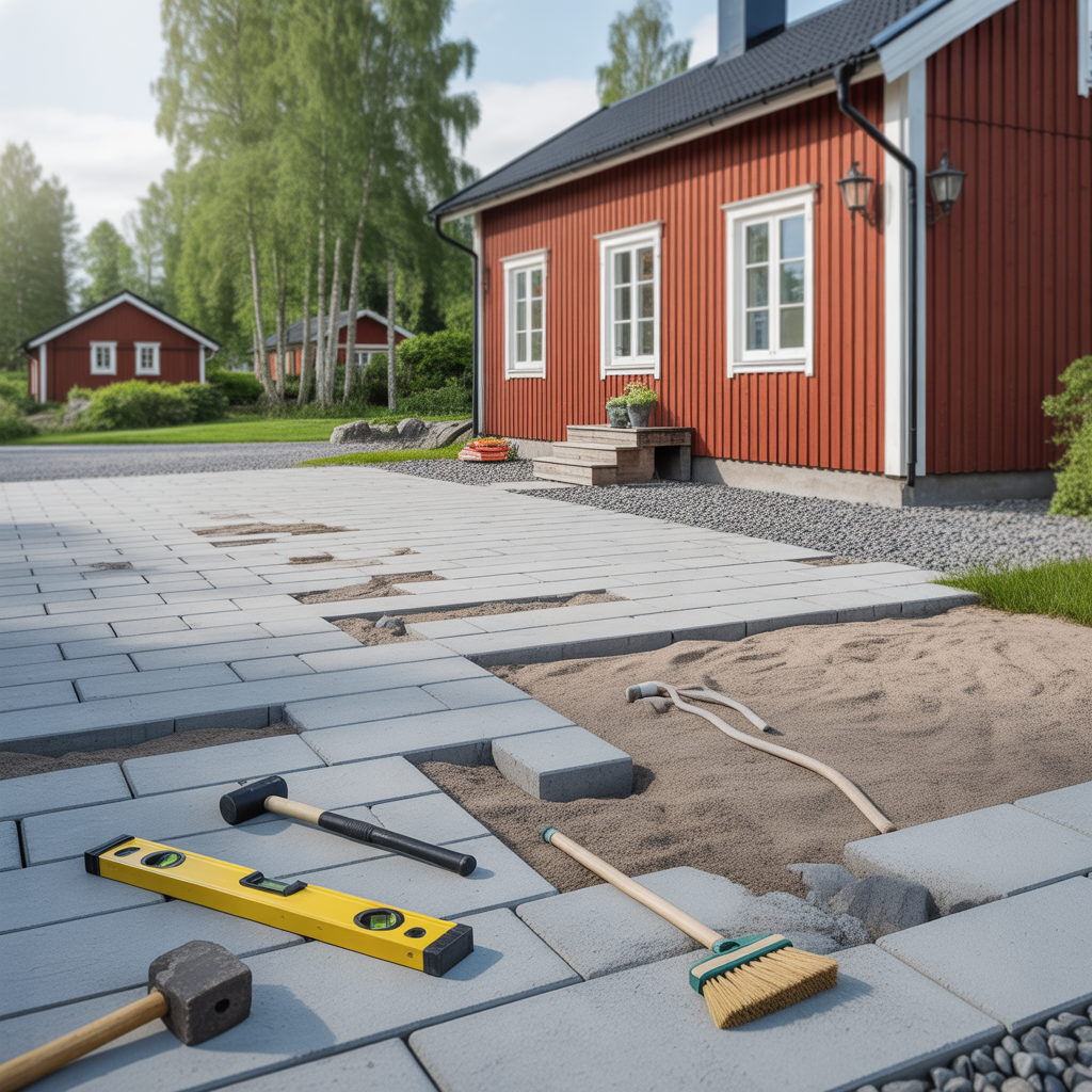 sattningar i marksten pa uppfarten felsokning och atgarder