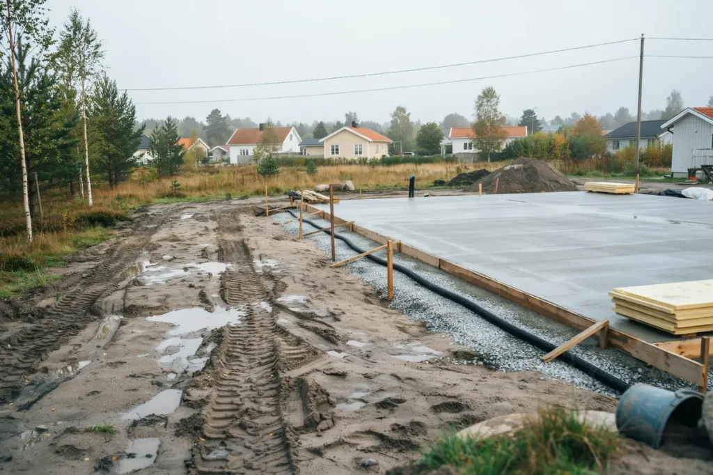 husgrund och betongplatta f r villa s planerar du r tt fr n f rsta spadtaget
